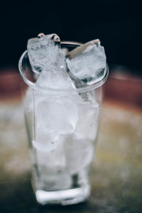 Close-up of ice tea