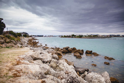 Scenic view of sea against sky