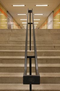 Interior of illuminated building