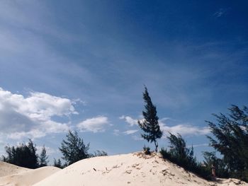 Scenic view of landscape against cloudy sky