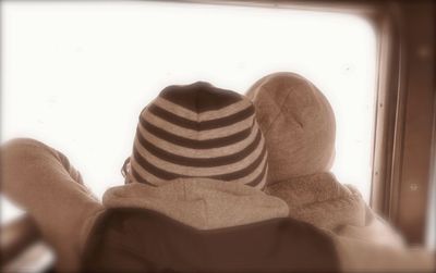 Woman sitting on bench