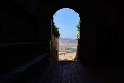 Archway of old building