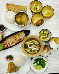 Close-up of food served in plate