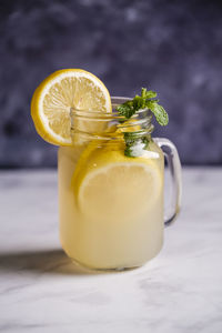 Close-up of drink on table