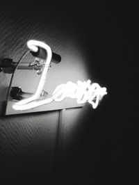 Illuminated lights at night