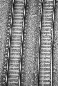 Detail shot of railroad tracks