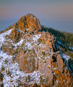 Scenic view of rock formations