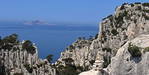 Panoramic view of sea against sky