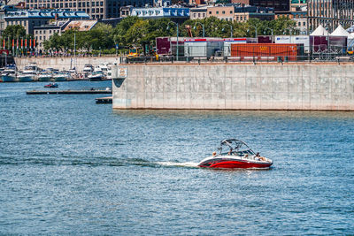 Boat in river