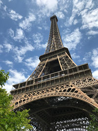 Low angle view of the eiffel tower in paris