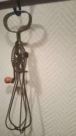 Close up of electric lamp