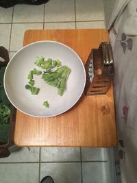 Close-up of food on table