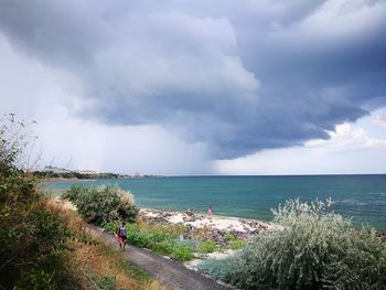 Scenic view of sea against sky