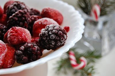 Close-up of berries in bowl