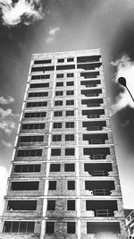 Low angle view of building against sky