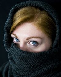 Close-up portrait of young woman