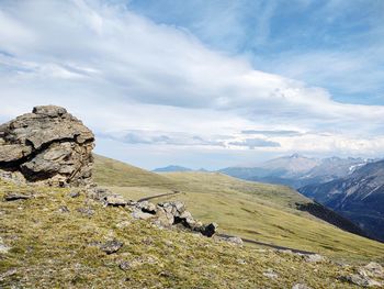 Scenic view of landscape against sky