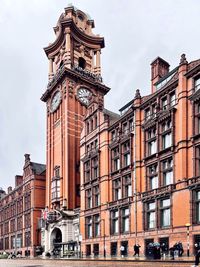 Low angle view of buildings in manchester. 