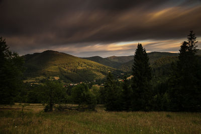 Scenic view of landscape against sky