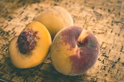 Close-up of fruits on table