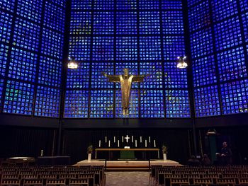 Illuminated church