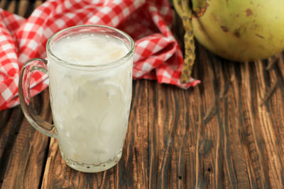 Close-up of drink on table