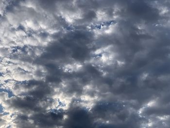 Low angle view of clouds in sky