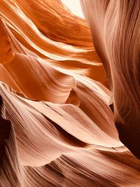 Low angle view of rock formation