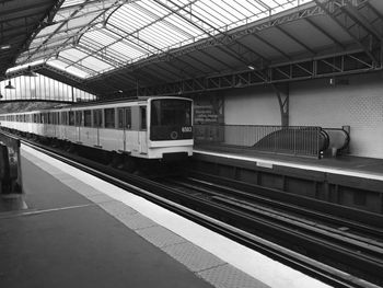 Train at railroad station