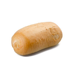 Close-up of bread against white background