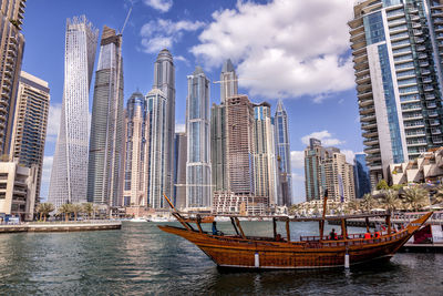 Panoramic view of city against sky