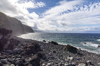 Scenic view of sea against sky