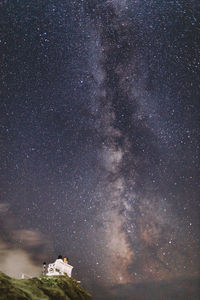 Star field against sky at night