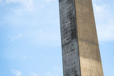 Low angle view of monument against sky