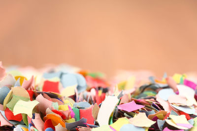 Close-up of multi colored pencils