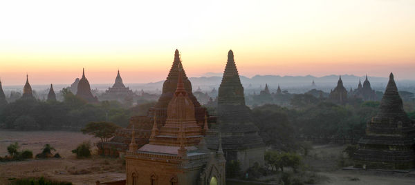 Panoramic shot of temple against sky