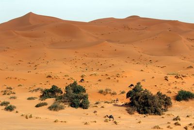 Scenic view of desert against sky