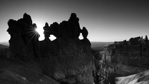 Scenic view of rock formations