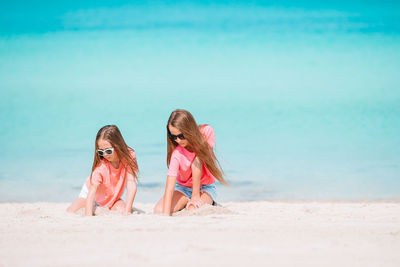 Portrait of girl on beach