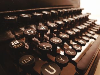 Close-up of computer keyboard