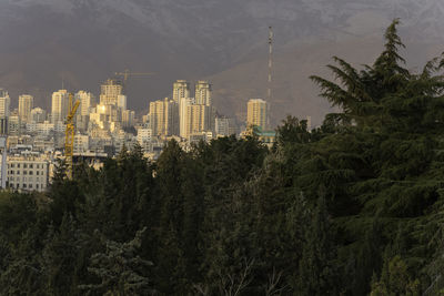 Panoramic view of buildings in city