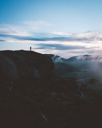 Scenic view of mountain against sky