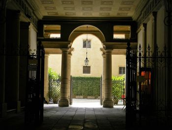 Entrance of building