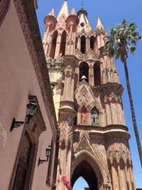 Low angle view of historical building against sky