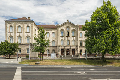 View of historic building against cloudy sky