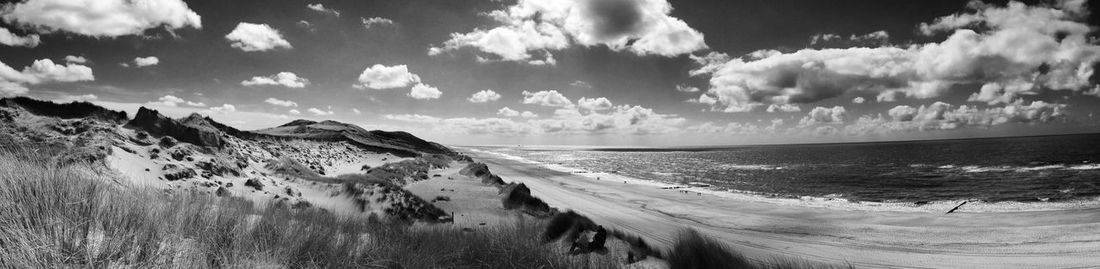 Panoramic view of sea against sky