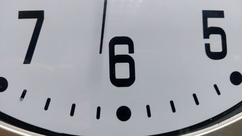 Close-up of clock