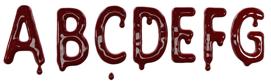 Close-up of text against white background