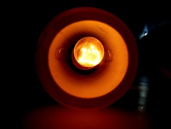Close-up of illuminated light