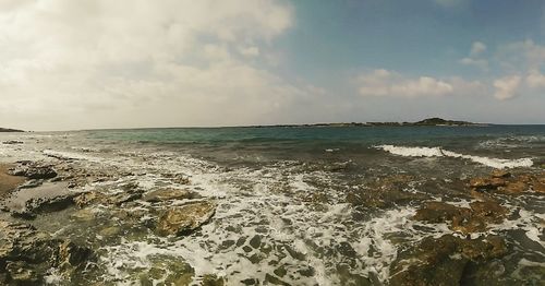 Scenic view of sea against sky